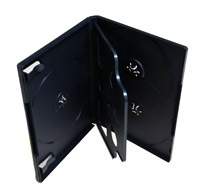 Black 5-DVD Case 14mm with overlay