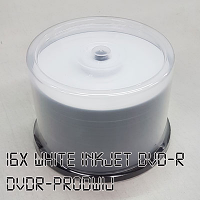 16X 4.7 GB DVD-R White Inkjet 50pk (Ritek)