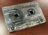 C-28 CHROME TAPE in Blue and Gold Glitter Audio Cassettes