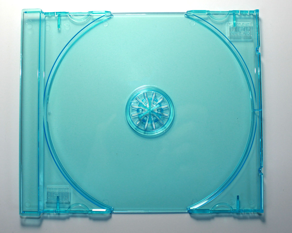 Transparent ZIRCON BLUE -tinted tray for jewel box