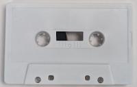 C-40 Vintage white matte (tabs-out) loaded with chrome tape