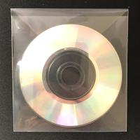 Plastic Sleeves With Flap for 80mm Mini-CDs and Mini-DVDs, 100-Pack