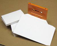 Audio Cassette O-Card Blank White Flats 100-pack