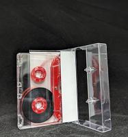 C-64 Red high defination chrome tape (tabs-IN) with J-card and CB-001 Case