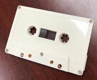 C-33 Vintage Light Peach Audio Cassette Tapes, Tabs In