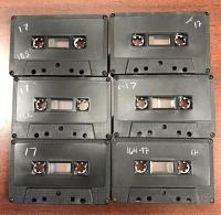 C-17 Classic Black Audio Cassettes, 6 Pieces