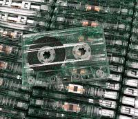 C-60 Green Glitter Audio Cassettes