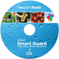 Falcon Pro 25GB 4X to 10X Blu-ray BD-R Disc with Glossy Waterproof Smart Guard Inkjet Hub Printable Surface