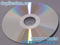 Taiyo Yuden Mastering-Quality Silver Shiny Hub-Printable CD-R (100 pcs)