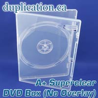 Super clear DVD box without overlay - 100 pieces