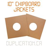 10 Inch Chipboard Record Jacket With Hole