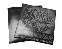Printed 7 Inch (7.25") Vinyl Record Jackets - Pro Offset Black Print on White 15 Point Thick Cardboard
