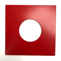 RED 7 Inch Record Jackets With Holes - 100 Pack