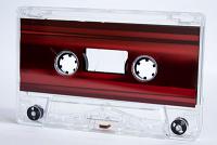 C-36 Metallic Red Foil Audio Cassettes with Hi-Fi Music-Grade Audio Tape