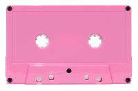 C-14 Blank Music Cassette Tapes in Pink 211 cassette shells (T211C)