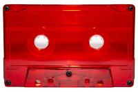C-30 Red  Transparent Screw (Tabs Out) loaded with Hifi Ferro Tape
