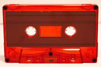 C-10 Red Tint Music-Grade Audio Cassette