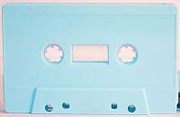 C-34 Baby Blue Audio Cassettes with Hi-Fi Music-Grade Audio Tape