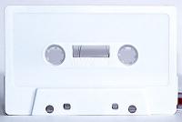 C-34  White Audio Cassettes with Superferro Hi-fi Music-Grade Audio Tape 