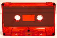 C-88 Red Tint Audio Cassettes loaded with Hi-fi Tape