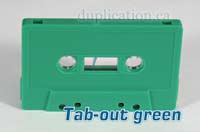 green audio cassette