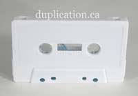 white audio cassette