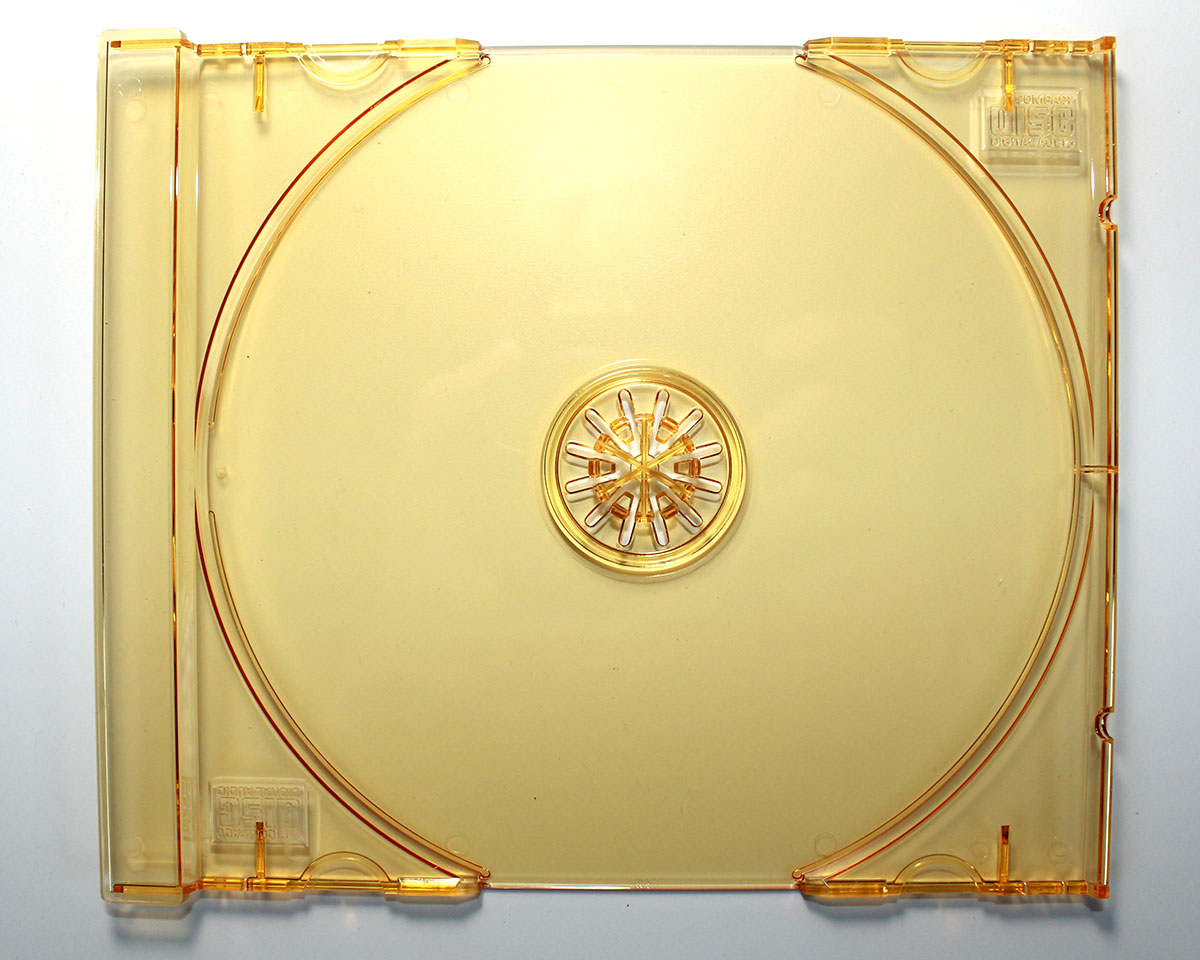 Amber CD tray