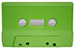 Lime Green cassette shell
