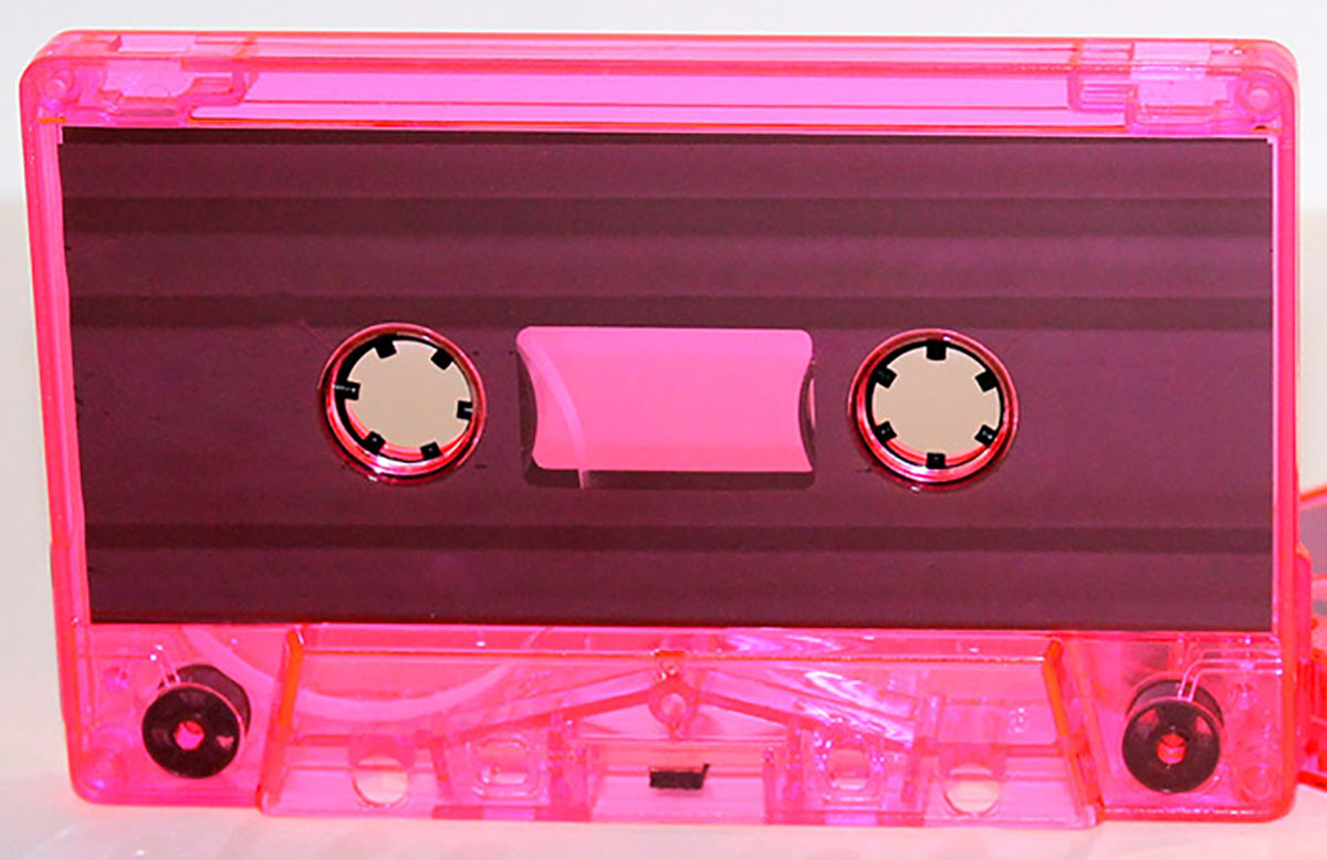 C-26 Flourescent Pink Tint Music Grade Audio Cassettes
