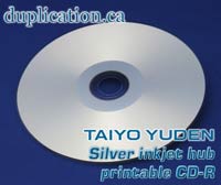 cdr taiyo yuden hub inkjet printable