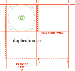 4-panel digipak with tube pocket