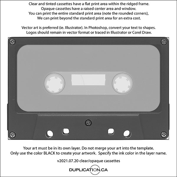 low res cassette pad print template